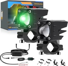 Led Motorcycle Auxiliary Light Kit 5 Modes Spot Driving Lights For Truck Atv