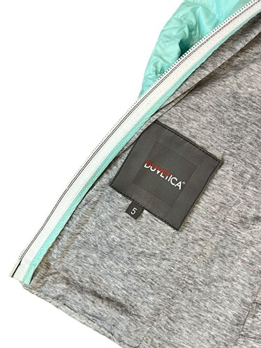 Kids Girls DUVETICA Goose Down Packable Jacket Puffer Hooded Mint Green 5 Years - Picture 4 of 15