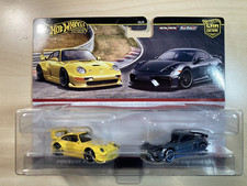 Hot wheels Porsche 993 and 718 Cayman GT4 two car pack on Real Riders