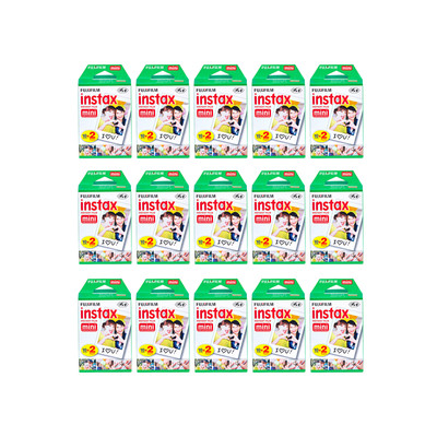 300 Prints Fujifilm instax Mini Instant Film for Fuji 11 9 8 Camera (15 TWN PKS)