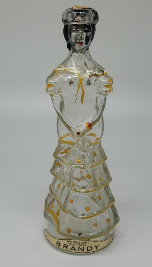 Flamenco Dancer Nogueras Collectible Figural Mini Decanter Bottle