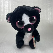 Ty Beanie Boos FLORA the Skunk (6 Inch) Mint with Mint Tags Retired Collectible
