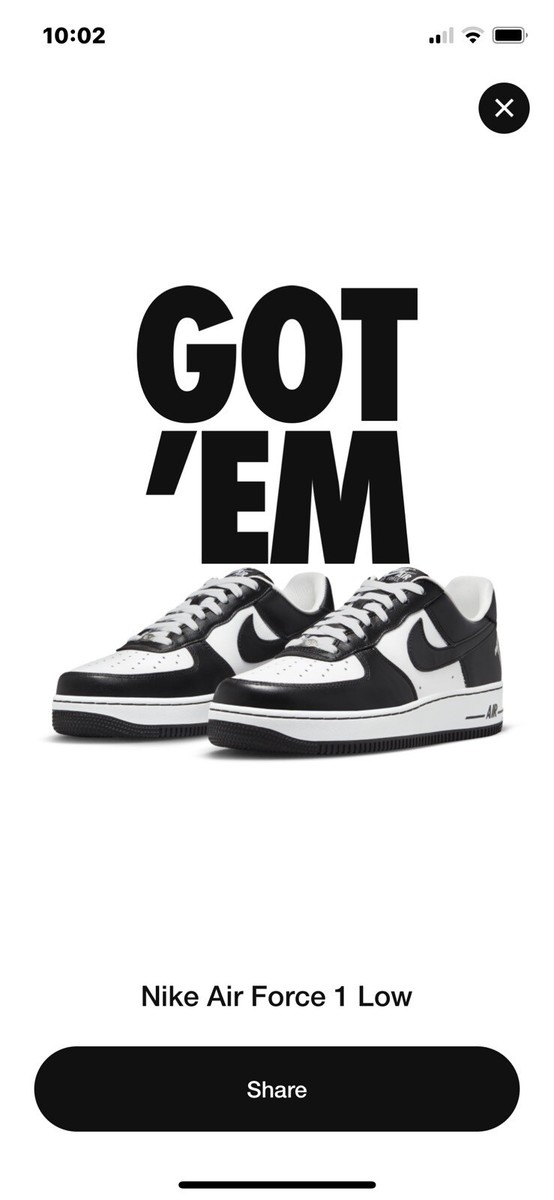 Nike Air Force 1 Low x Terror Squad Black White Size 13 FJ5756-100