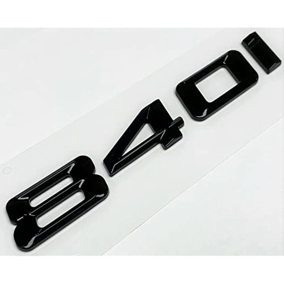 840i Gloss Black Rear Trunk Emblem Badge for BMW 840i Decal Numbers Letters - Imagem 2 de 3