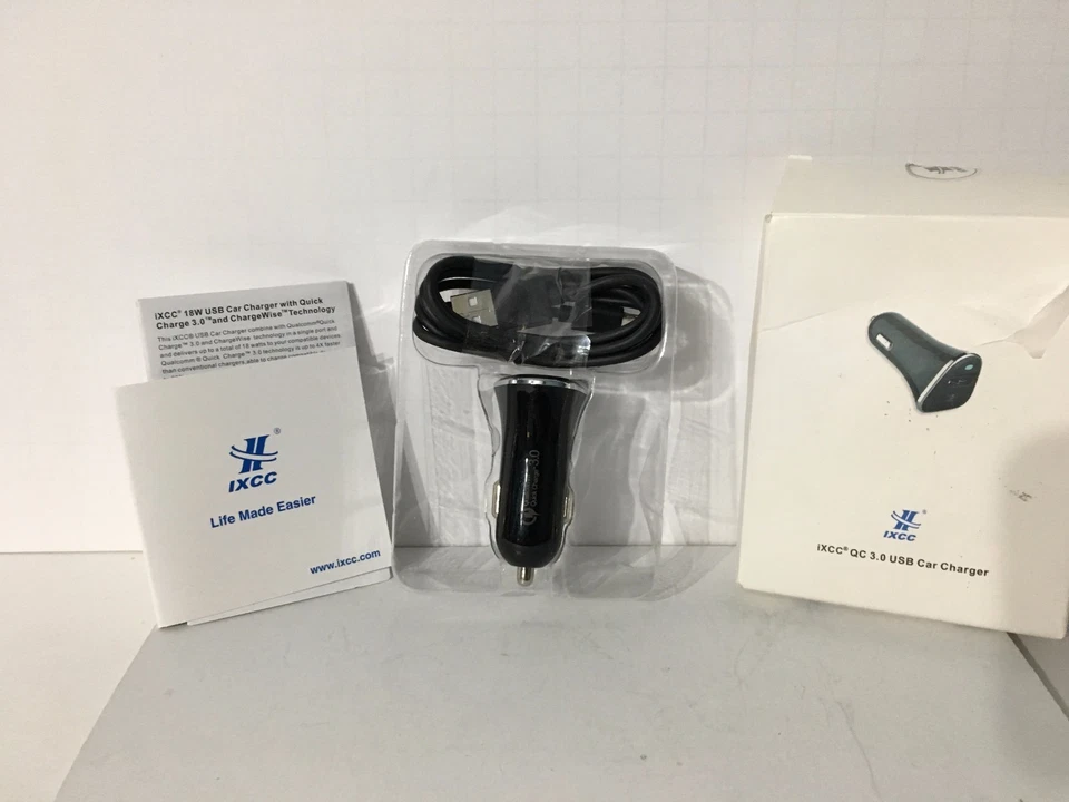 Автомобильное зарядное устройство Quick Charge 3.0, iXCC 18 Вт USB (совместимо с QC 2.0) для Galaxy S7 / - Изображение 2 из 4