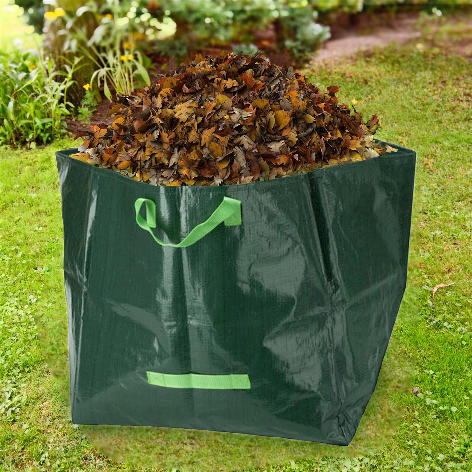 3 Large Garden Waste Bags With Handles Durable Heavy Duty Refuse Sacks