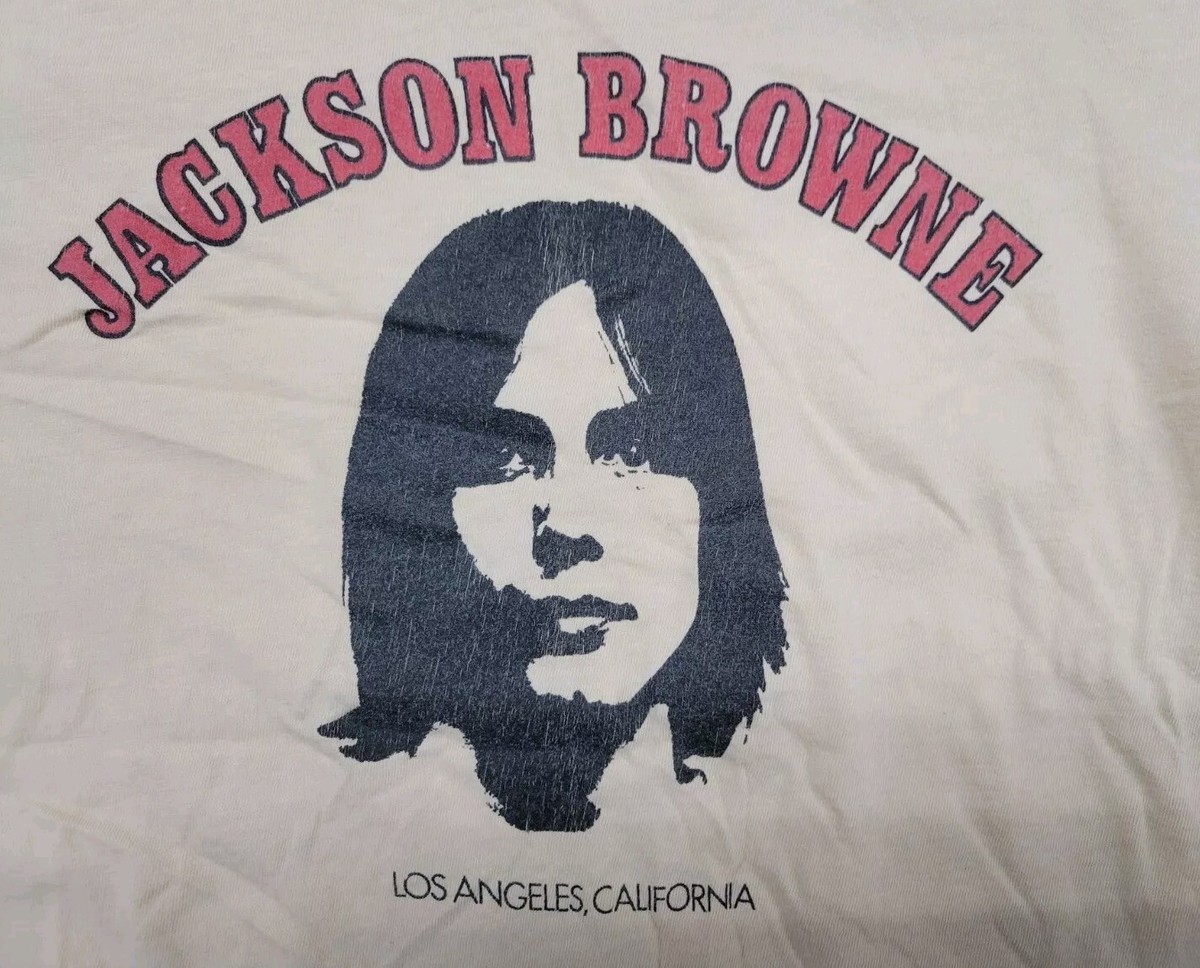 Vtg Jackson Browne Los Angeles CA T-Shirt Proceeds to Non