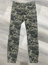 Anthropologie Pilcro High-Rise Corduroy Pants Floral Camo Stretch Women's 27