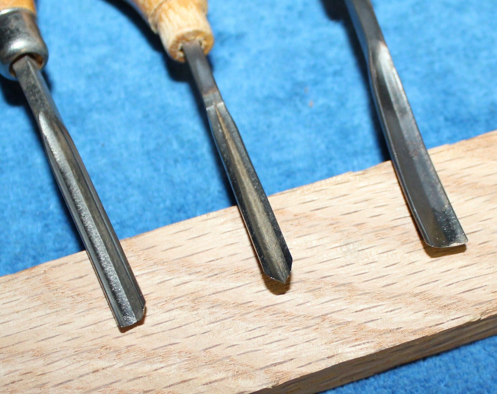 VTG. MILLERS FALLS HAND CARVING CHISELS 3 pc. WOOD CARVING TOOLS eBay