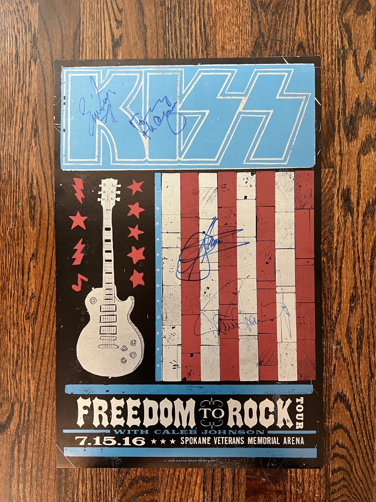 KISS Concert Poster - Autographed
