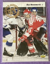 1992-93 Upper Deck Hockey ROB NIEDERMAYER #593 ROOKIE RC - World Juniors