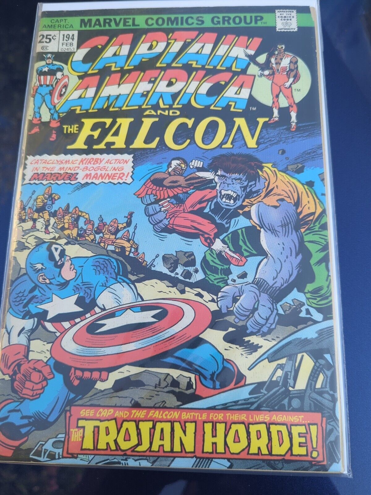 Captain America and the Falcon #194 Vg Mvs intact. 