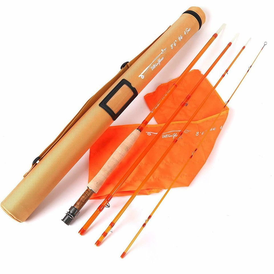 Canne à Mouche Maxcatch Fiberglass 3/4/5/6/8WT - Action Moyenne, Parfaite Pour La Truite Et Eau Douce