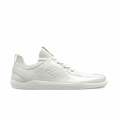 New Vivobarefoot Primus Knit Lux Mens White Minimalist Leather Sneaker Trainer | eBay