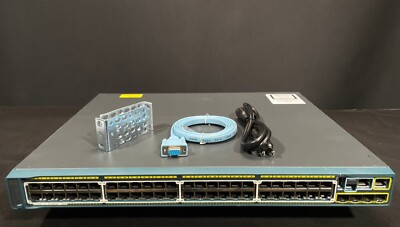 Cisco WS-C2960S-48FPS-L 48 Port PoE+ Gigabit Network Switch - Same Day Shipping