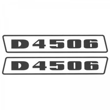 Deutz D4506 Czarny do 1974 Ciągnik Traktor Naklejka Folia samoprzylepna Duża