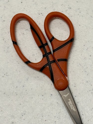Fiskars Kids Safety Edge Scissors - Basketball Themed BACK TO SCHOOL ITEM! - Picture 3 of 3