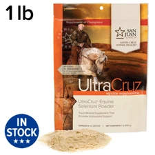 UltraCruz Equine Selenium Yeast Supplement for Horses, 1 lb, Powder (226 Days)