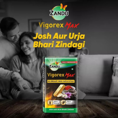 100% Pure Vigorex Max Ayurvedic Stamina Capsules For Intensity & Energy (20Caps)