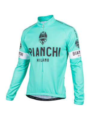 BIANCHI MILANO STORIA Blue Long Sleeve Jersey (Small) UK