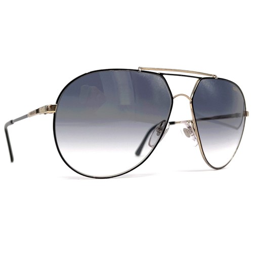 Vintage CARRERA 5421 "BLACK/GOLD" sunglasses - RARE MODEL - Italy 80's - Large - Bild 4 von 11