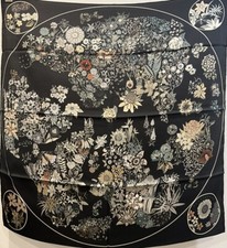 Designer Style, Elegant 90cm, 35inch Square Printed Head Neck Scarf Men Woman