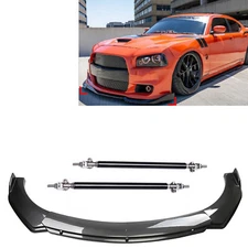 4Pcs Front Bumper Lip Splitter Spoiler Carbon Fiber For Chrysler 300