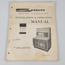 Installatiin & Operation Manual For Seeburg Model LS1 Spectra Phonograph Jukebox