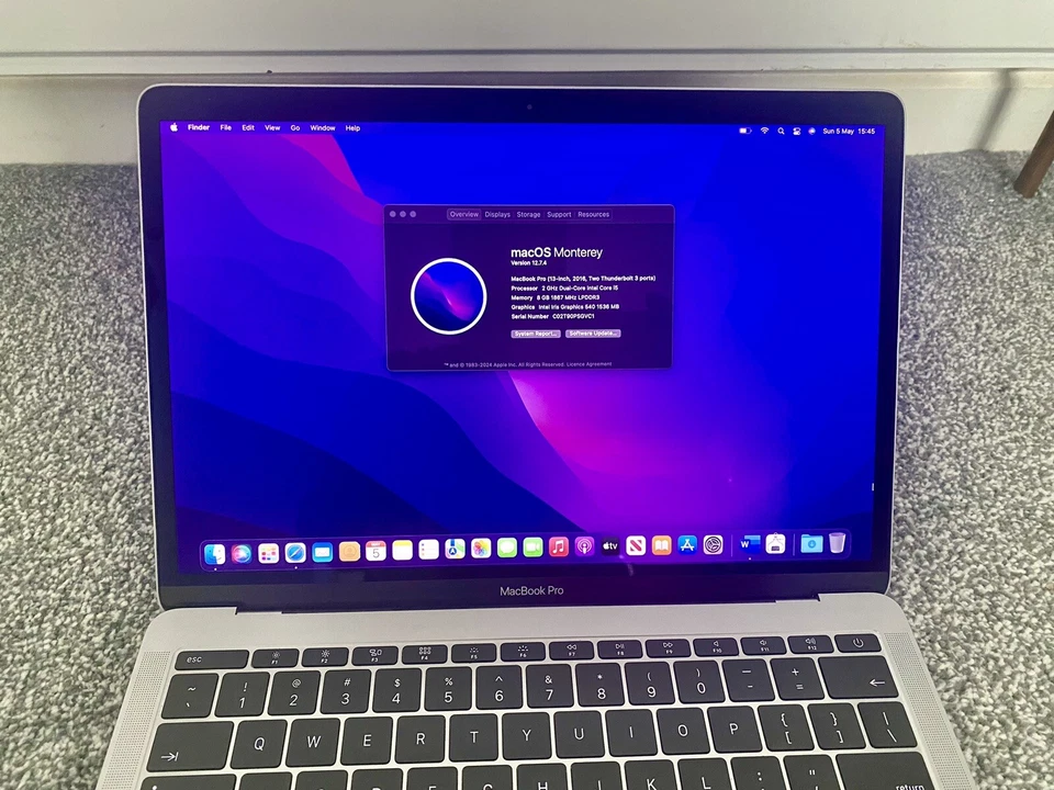 Apple MacBook Pro A1708 13" Retina Display SpaceGrey Core i5 2GHz 8GB RAM 256GB - Image 3 of 4