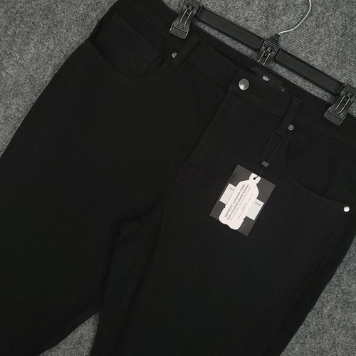Under 5'10 U-510 Core Extra Stretch Jeans Mens 36x27 Black 5 Pocket NEW
