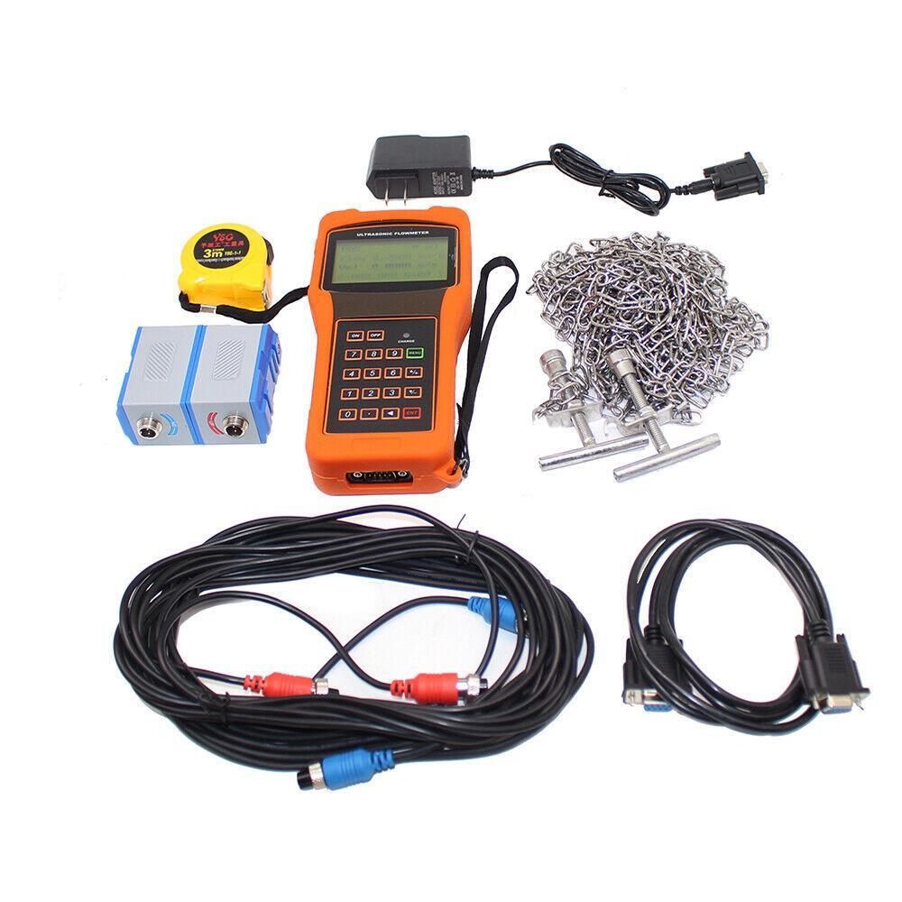 Handheld Digital Ultrasonic Flowmeter Flow Meter + Standard SensorTUF-2000H