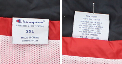 Champion Men's Nylon Jacket Big & Tall Full Zip Hooded Activewear