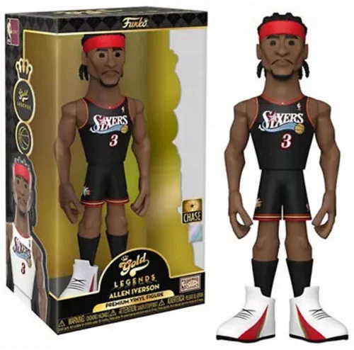 Philadelphia 76ers NBA Funko Gold 12 Inch Vinyl Figure | Allen Iverson CHASE