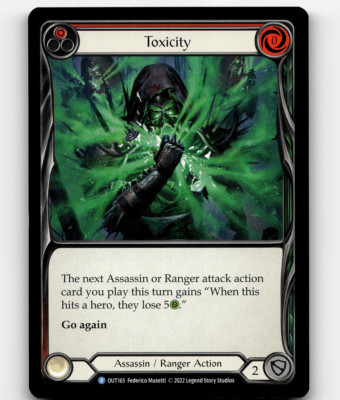 Flesh And Blood Toxicity (Red) Outsiders Rare