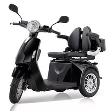 3 Wheels Electric Mobility Scooter with Big Size High Power Black USA STOCK