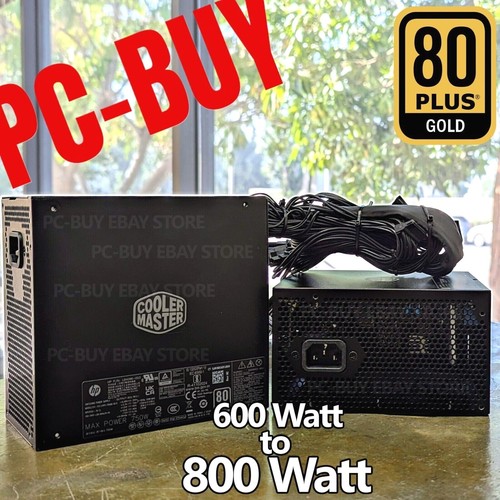 Cooler Master 80 PLUS Gold Efficiency ATX Gaming Power Supply PSU up to 800w - Picture 1 of 19
