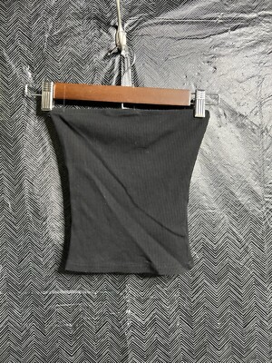 H And M Divided Tube Top Women s Xs Black