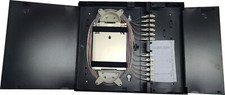 24 Fiber Wall Mount w LC/OM1 Adapters, 62.5/125 Multimode Pigtails  Splice Tray