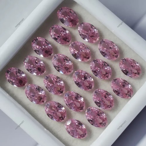 12 Pis Natural Pink Sapphire CERTIFIED Oval Shape Loose Gemstone 7x5 MM Lot - Picture 2 of 6