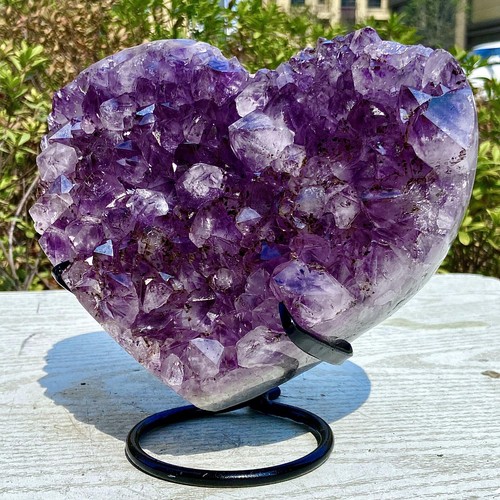 7.4LB Natural Amethyst Crystal Cluster - Rare Purple Gemstone Collectible - 第 6/16 張圖片