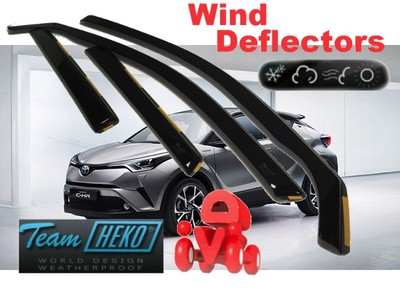 Wind deflectors for TOYOTA C-HR  2016 -  5.doors  4.pc set HEKO 29645