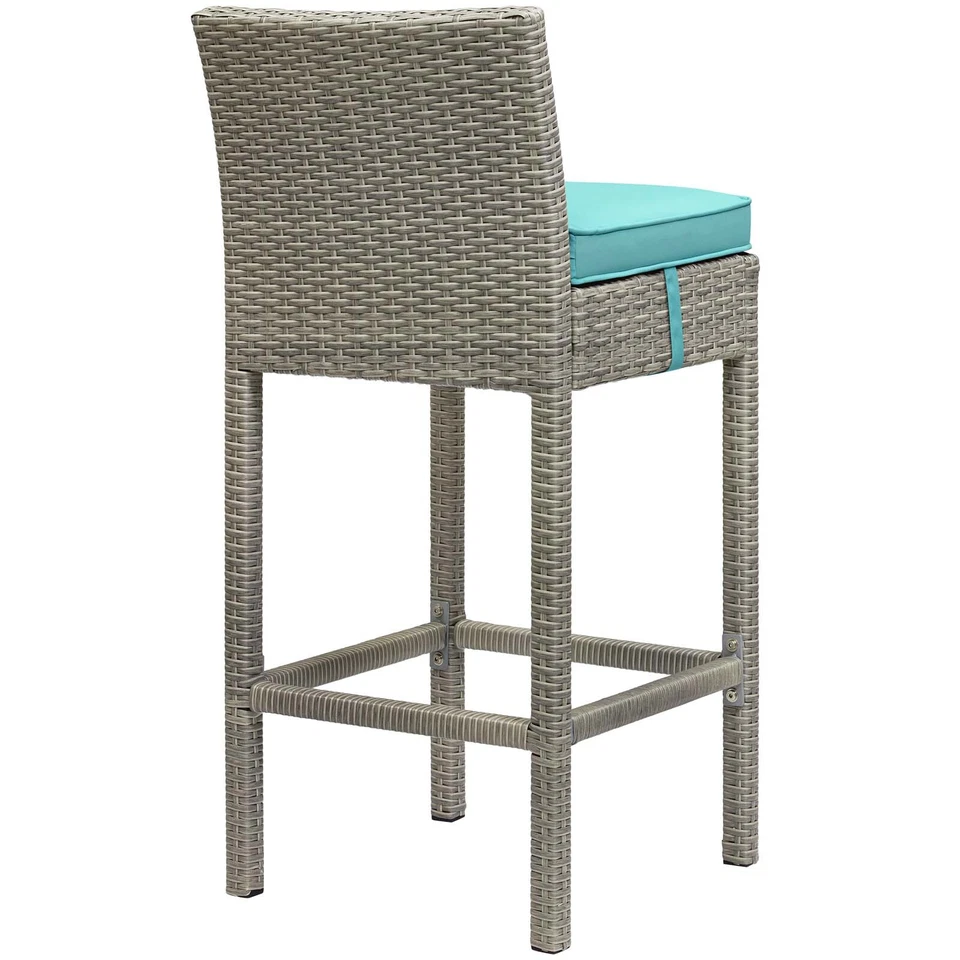 Conduit Bar Stool in Light Gray Turquoise - Image 3 of 3