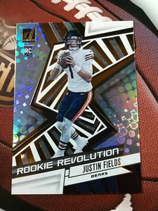 JUSTIN FIELDS 2021 Donruss ROOKIE REVOLUTION RC SP #REV-JFI  Chicago Bears