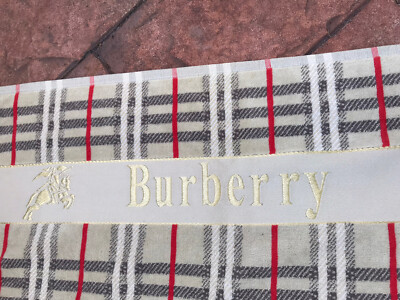 Burberry SPELL OUT Nova Check Large Beach Towel Bath Mat 61x39 | eBay