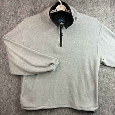 Tri-Mountain Mens 1/4 Zip Pullover Sweater Size 3XL Gray - Main Image