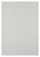 Outdoor Indoor Teppich Garten Balkon Terrasse Wetterfest Creme 120 X 170 Cm