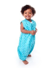 Year Round Sleeping Bag with Feet, 12-18 Months, 2.5 Tog, Teal Stars