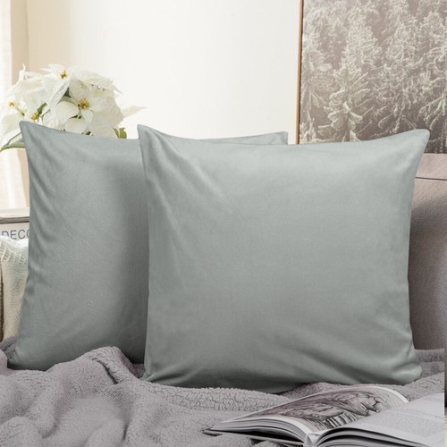 Throw Pillow Cover Set of 2 Sofa Decor Velvet Cushion Case 18 Colors Available - Picture 33 of 64