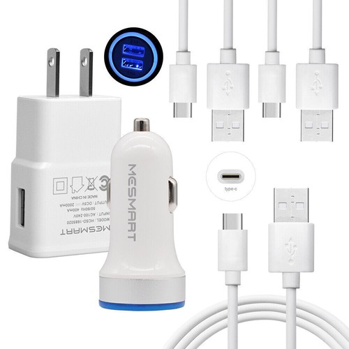 Wall Plug & Car Charger USB-C Cable Cord for Samsung Galaxy S23 S24+ FE/Ultra 5G - Picture 34 of 36