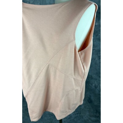 Logo Lounge / Lori Goldstein Peach Waterfall Open Vest sz 2X